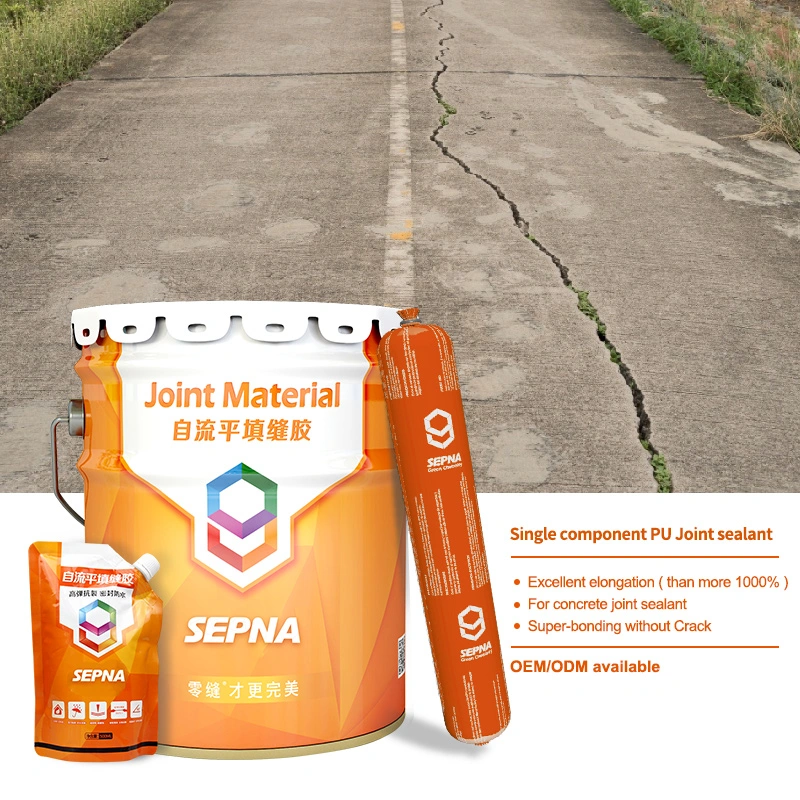 Single Part Self Leveling Polyurethane Concrete Road Adhesive