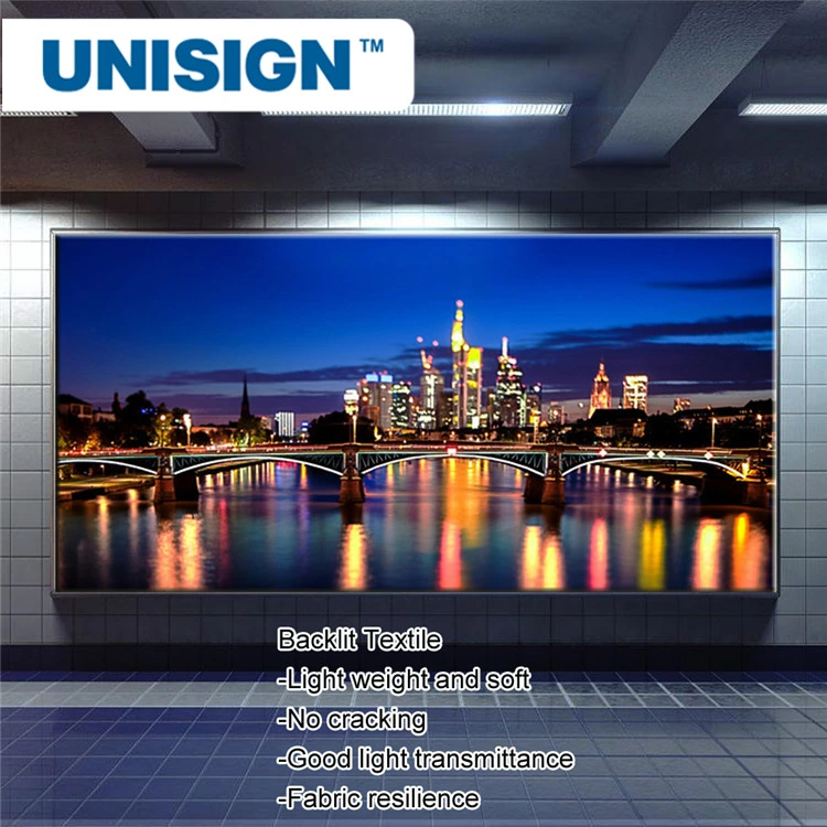 Unisign Top Sales 190GSM Aurora Backlit Fabric Dye Sublimation Printing Textile